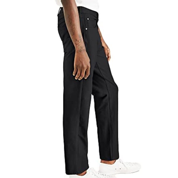 40/36 Dockers Men's Comfort Knit Jean Cut Straight Fit black 40x36 big tall NWT - Picture 2 of 12